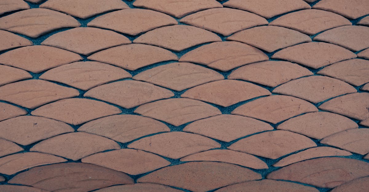 Traditional sandstone cobblestone paver patterns